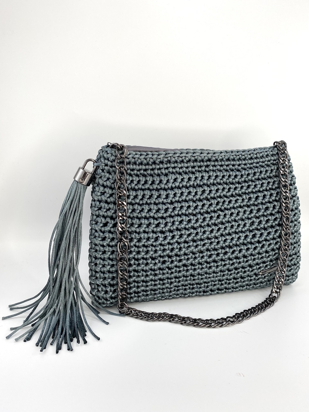 Silver Blue Crochet Bag - UNIQUE brasil